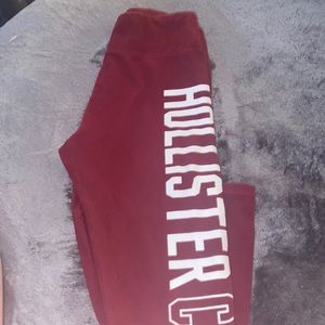 Hollister Maroon leggings
